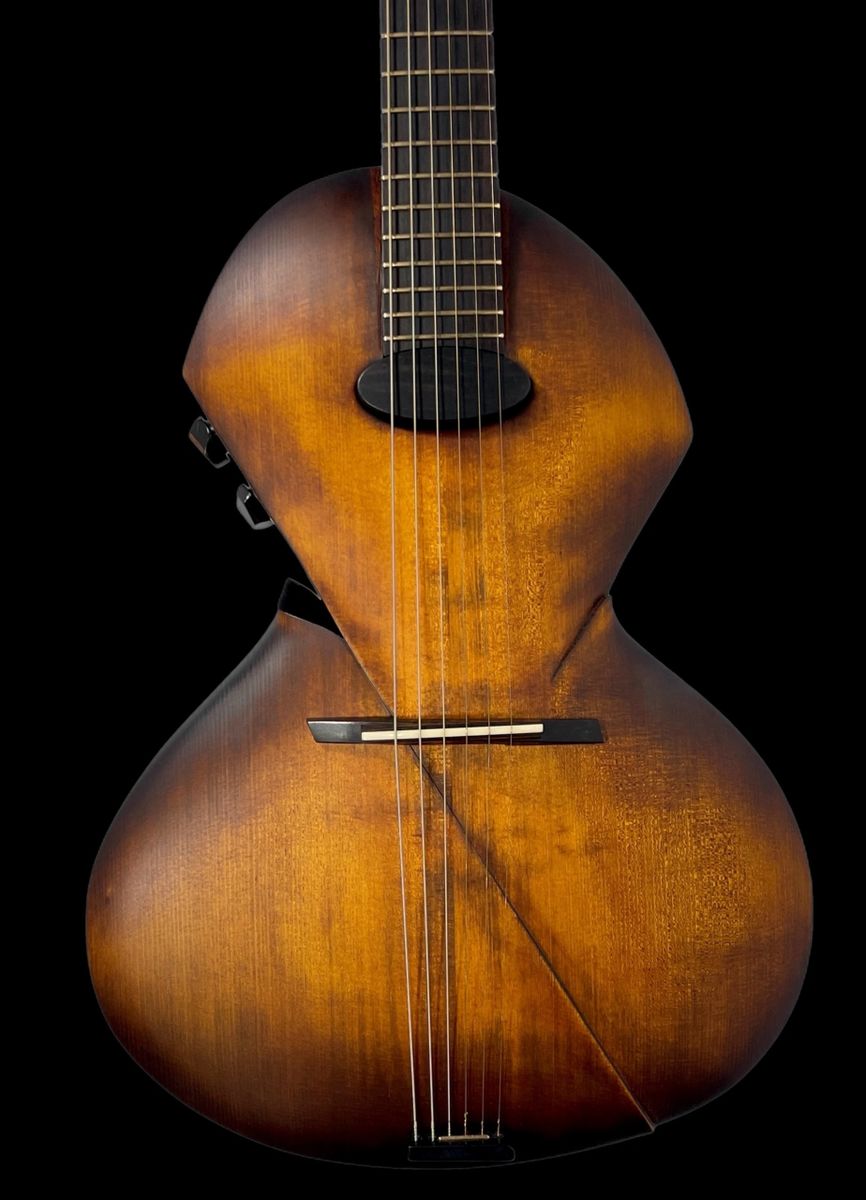 Ergon Guitars Acores-MJ, Natural, Fully Hollow & Carved w/ Neck HB, NEW 4lbs 9oz (Authorized Dealer)