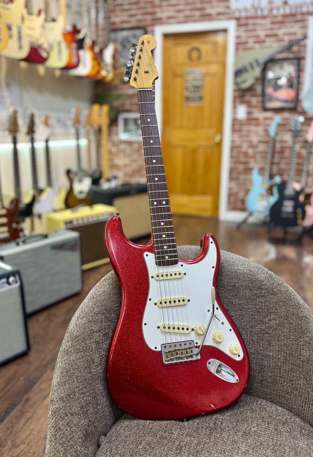 Fender Custom Shop “Not-Rod” ’60s Stratocaster - 2019 - Red Sparkle Relic. Master Built by Mark Kendrick