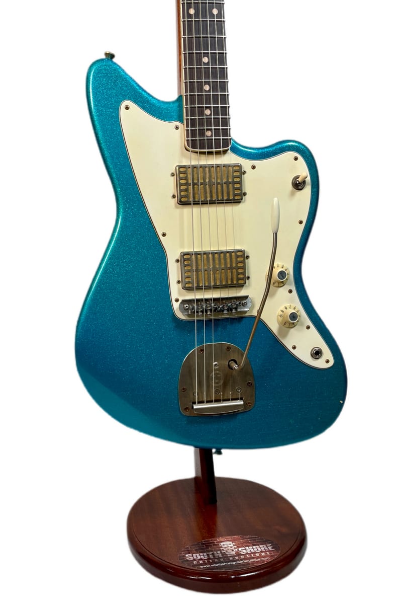 Mario Martin Guitars Jazzbastard Fine Flake Lake Placid Blue, Mojo Dual Foils 7lbs NEW (Authorized Dealer)