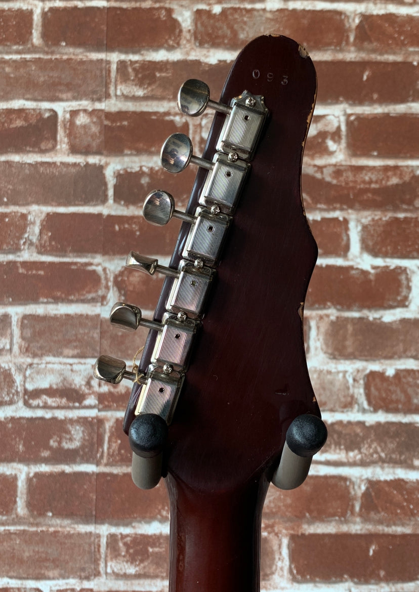 Harvester Guitars Kalamazoo Buick Blue over Sunburst.  "Authorized Dealer"
