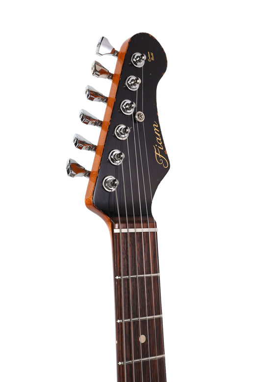 Fiam Guitars Mirari F5 2023 - Aztec Gold over Silver. By past Ronin Guitars luthier Izzy Lugo. NEW (Authorized Dealer)