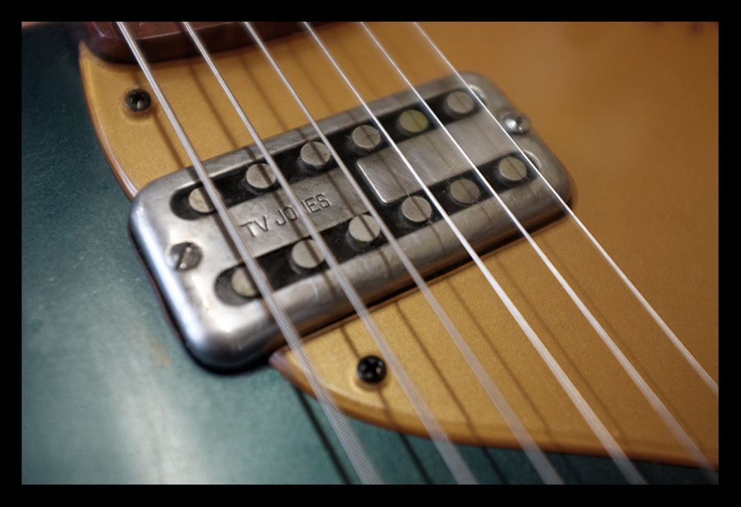 Harvester Guitars Kalamazoo Buick Blue over Sunburst.  "Authorized Dealer"