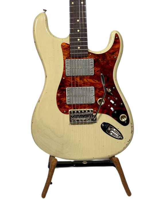 Waterslide Guitars S-Style Dual Foil 2022 Blonde w/ upgraded 1-Piece Body NEW (Authorized Dealer)