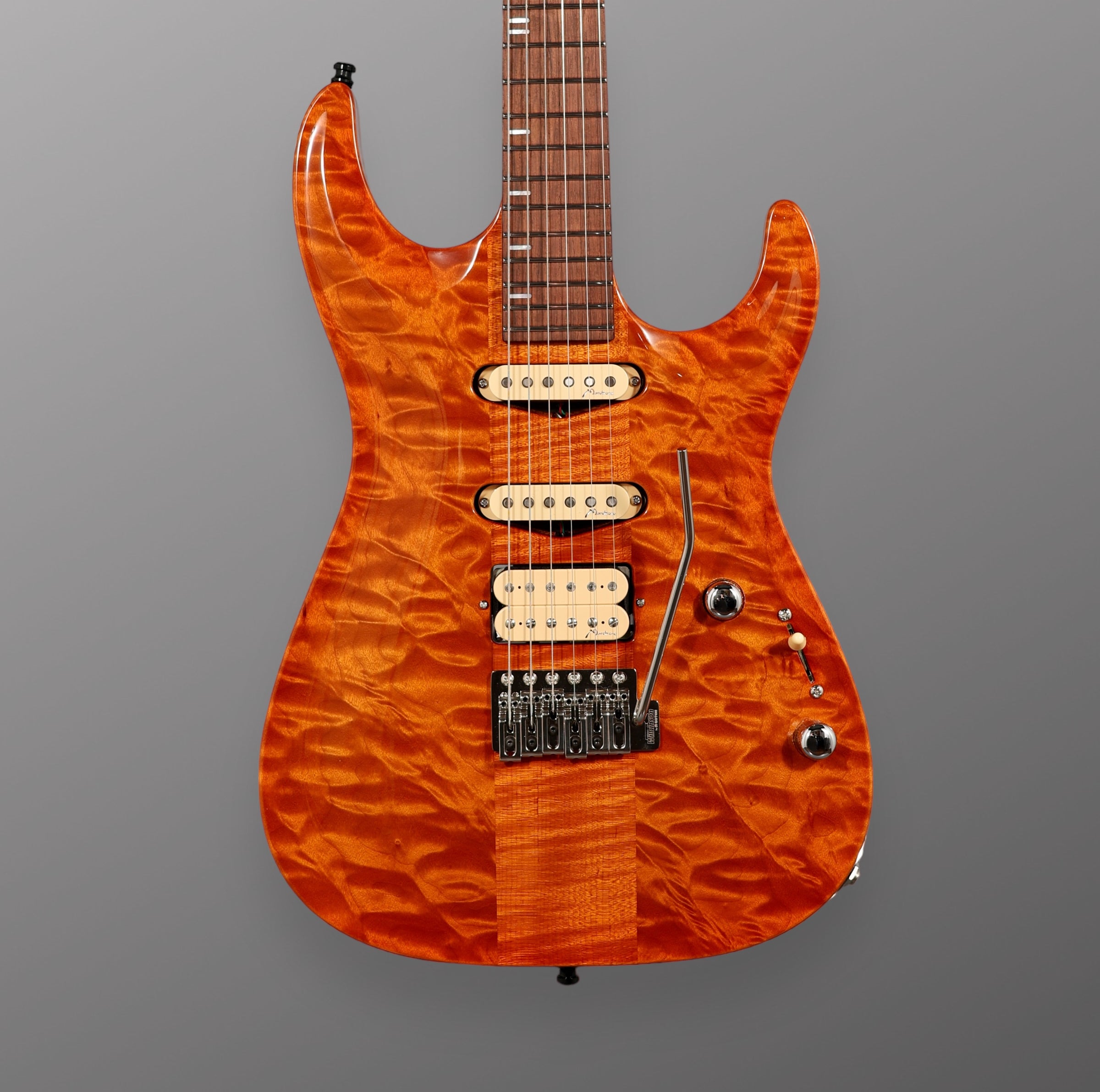 Marchione Carve-Top Neck-Through Solid Body - Natural. NEW