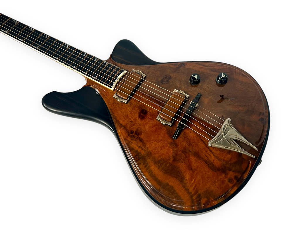 Jesselli Guitars Modernaire Circa 1989-1990 Natural Walnut & Ebony (Authorized Jesselli Dealer) *Final price drop*