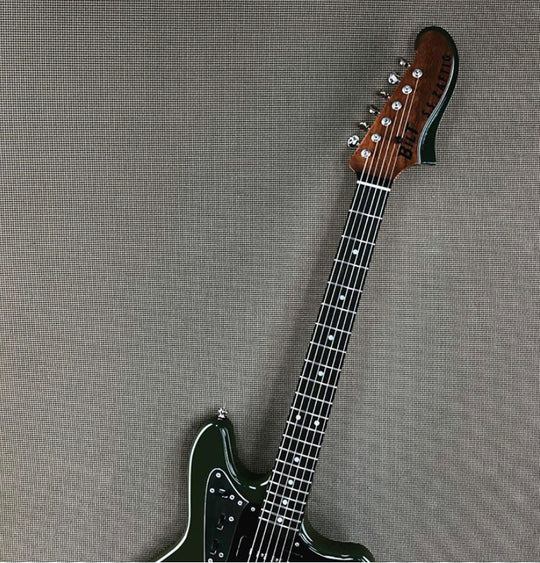 Bilt Zaftig 2019 Olive Drab w/ Lollar Staple P-90's & Black Mastery Hardware