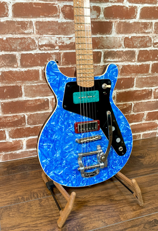Harvester Double Cut Recycler Blue/Sunburst 2020/New Ser # 139 (Authorized Dealer) DEMO VIDEO ADDED