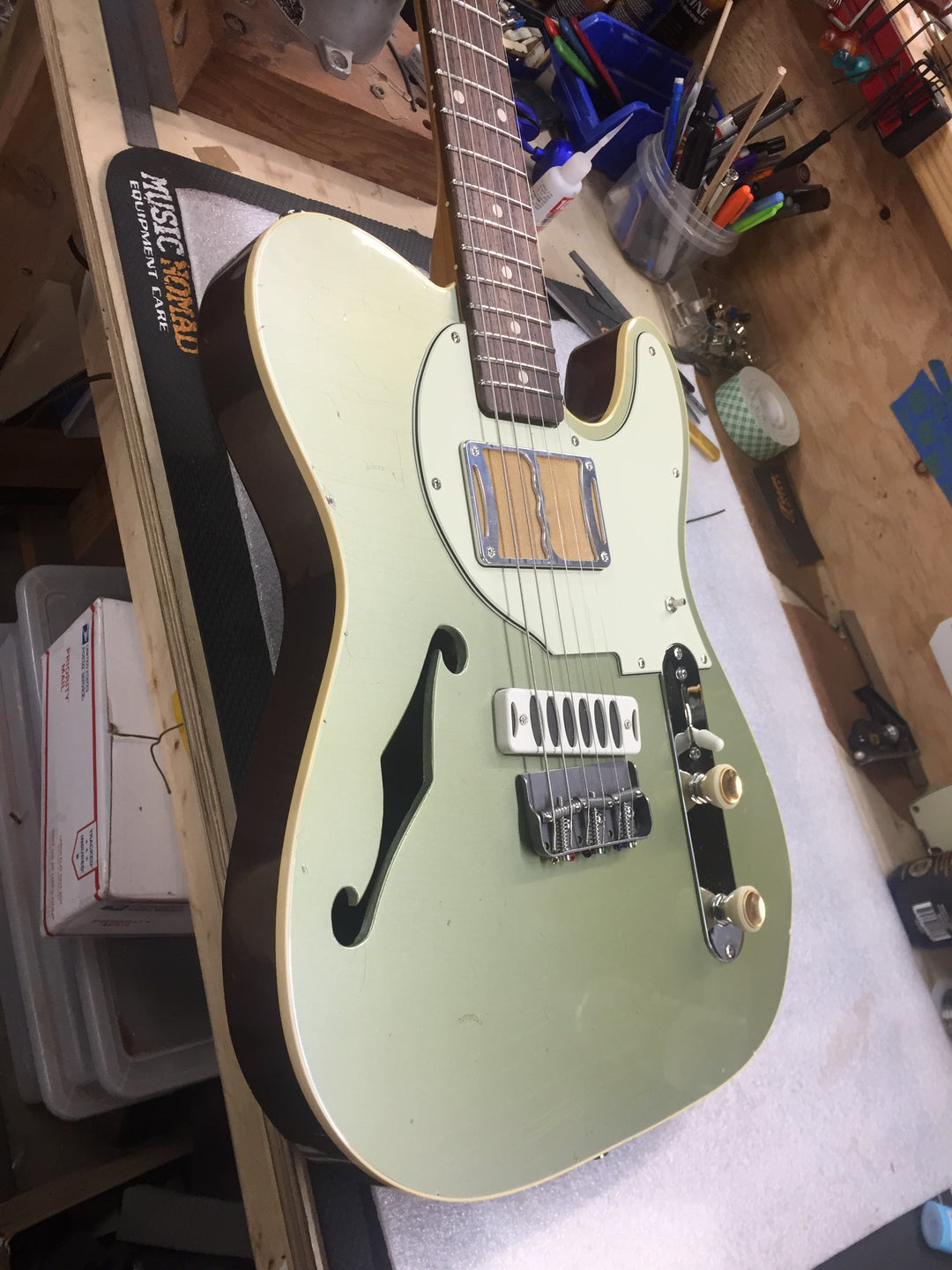 Ronin Betty Thinline "Custom Build" 2020 Pinecrest Green/Natural Redwood 5lbs 9oz  Authorized Dealer