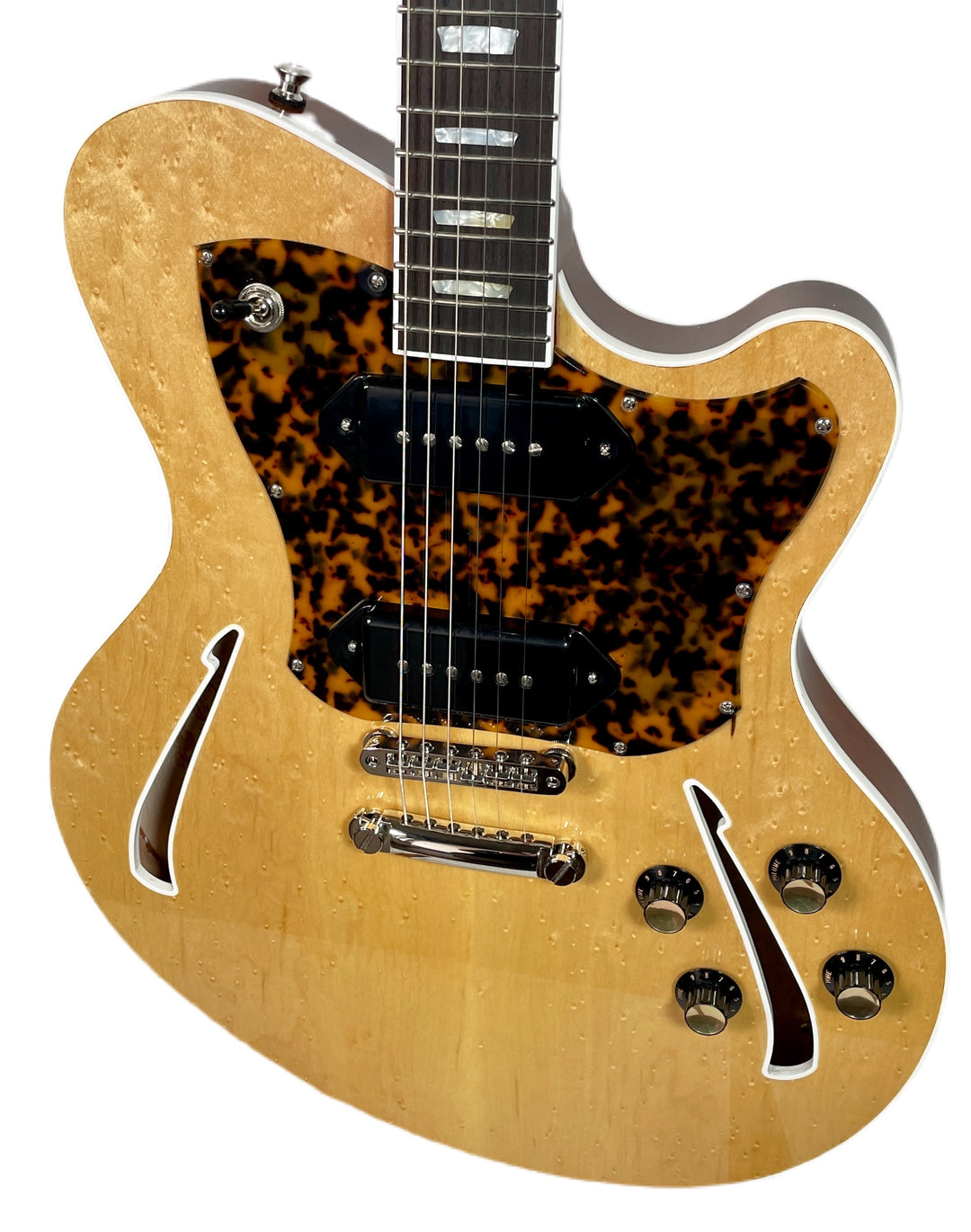 Kauer Guitars Super Chief, Natural Birdseye Maple Top, 2 P-90's, 6lbs 14oz NEW (Authorized Dealer)
