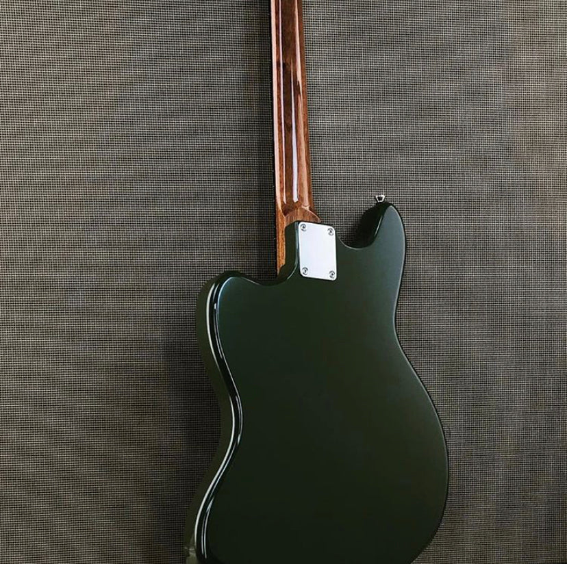 Bilt Zaftig 2019 Olive Drab w/ Lollar Staple P-90's & Black Mastery Hardware