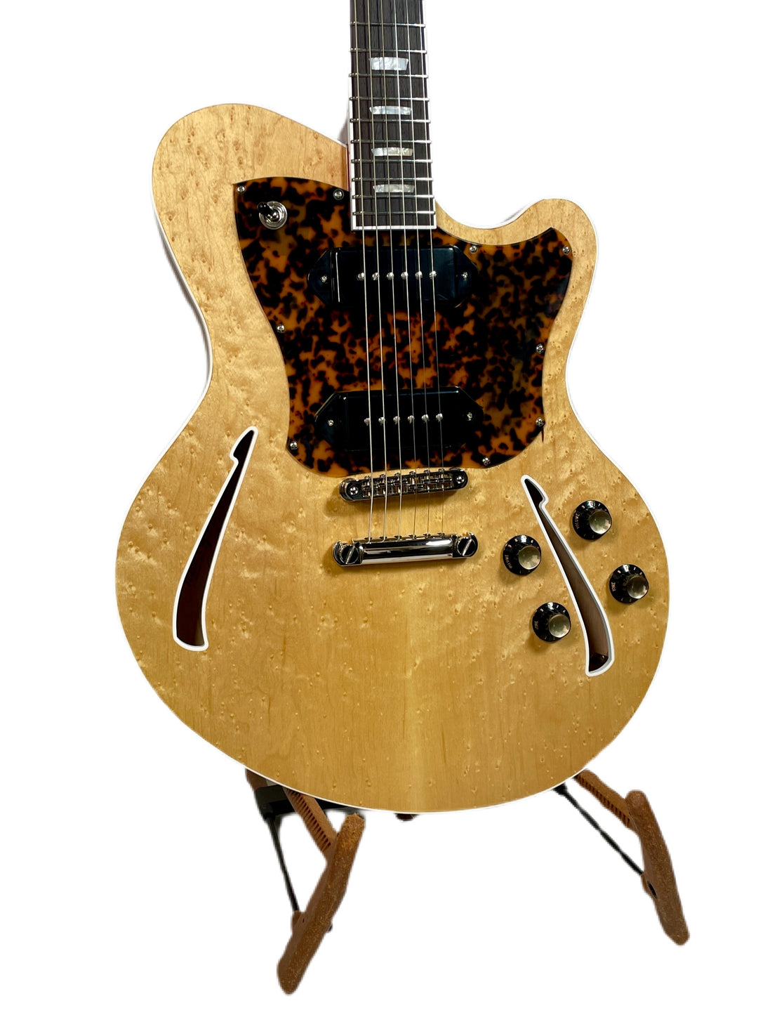 Kauer Guitars Super Chief, Natural Birdseye Maple Top, 2 P-90's, 6lbs 14oz NEW (Authorized Dealer)