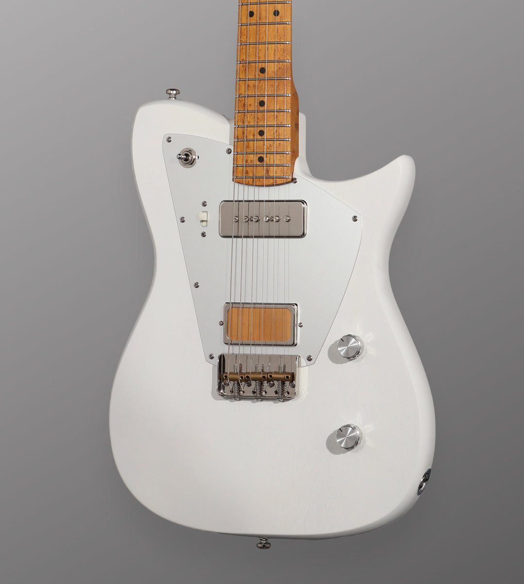 Rufini Guitars Zyco - Bianco Neve (aka Snow White) - Birdseye Maple. NEW. (Authorized Dealer)