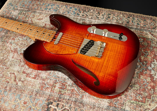 CP Thornton - 20th Anniversary Thinline - Figured Ash / Dark Burst. Ron Ellis Pickups. New Arrival. (Authorized Dealer)
