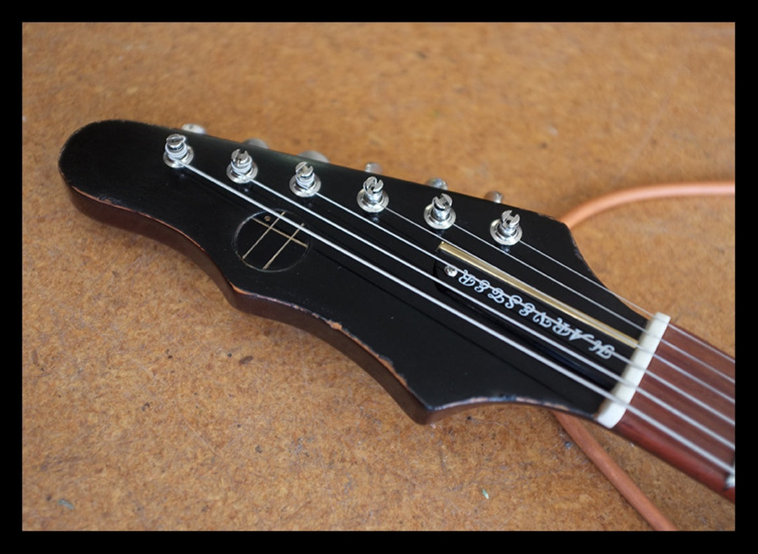 Harvester Guitars Kalamazoo Buick Blue over Sunburst.  "Authorized Dealer"