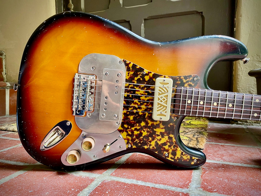 Waterslide S-Style W/ Mojo Lap-Steal and Gold-Foil Pickups, 2020 Sunburst NEW (Authorized Dealer)