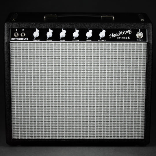 Headstrong Lil’ King S - 25W w/ 6l6’s - Black-Silver cloth 12” GA-SC30. NEW, (Authorized Dealer)