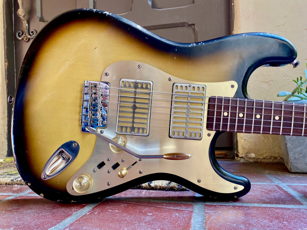 Waterslide S-Style W/ Dual Foils Aged Two-Tone Sunburst Nitro Finish (Authorized Dealer)