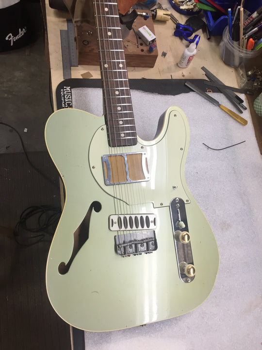 Ronin Betty Thinline "Custom Build" 2020 Pinecrest Green/Natural Redwood 5lbs 9oz  Authorized Dealer