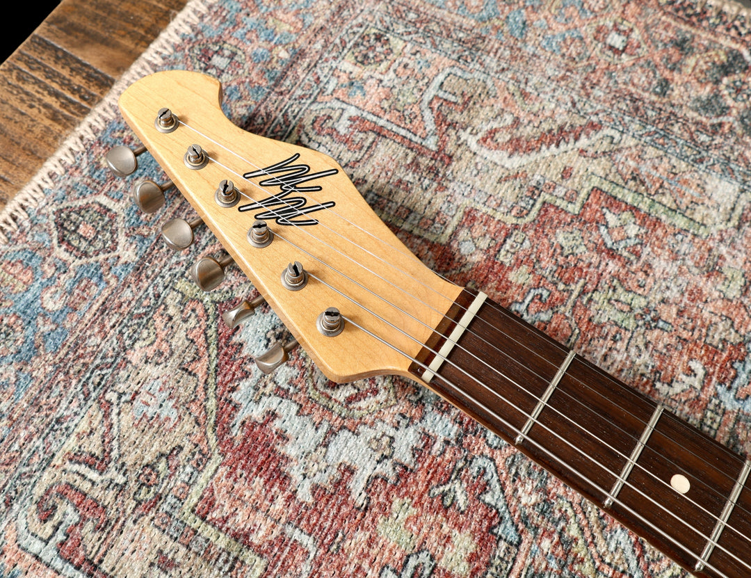 Mario Guitars T-Style 2024 - Aged Firemist Silver Relic w/ Budz / Mojotone pickups. NEW, (Authorized Dealer)