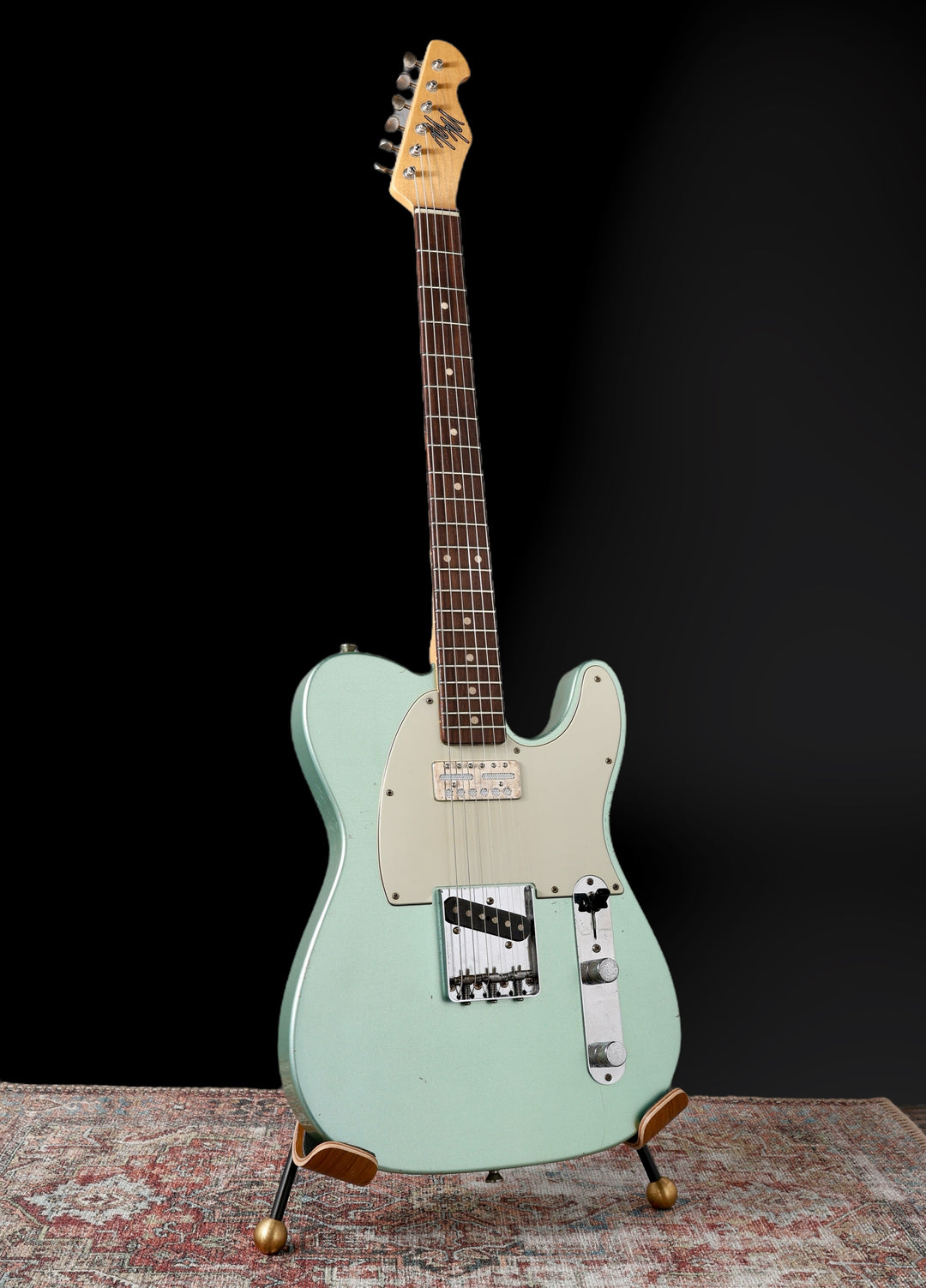 Mario Guitars T-Style 2024 - Aged Firemist Silver Relic w/ Budz / Mojotone pickups. NEW, (Authorized Dealer)