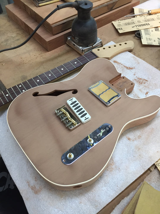 Ronin Betty Thinline "Custom Build" 2020 Pinecrest Green/Natural Redwood 5lbs 9oz  Authorized Dealer