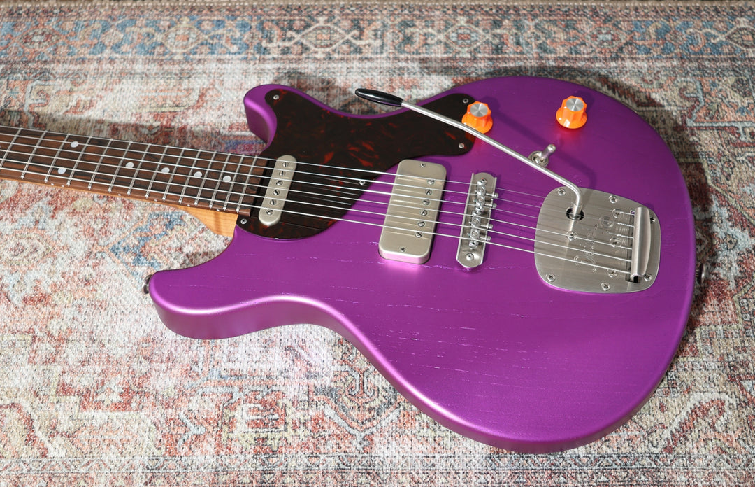 Deimel Guitar Works Doublestar RawTone Set-Neck - 2024 - Open Pore, Matt Purple Candy Metallic. NEW, (Authorized Dealer)