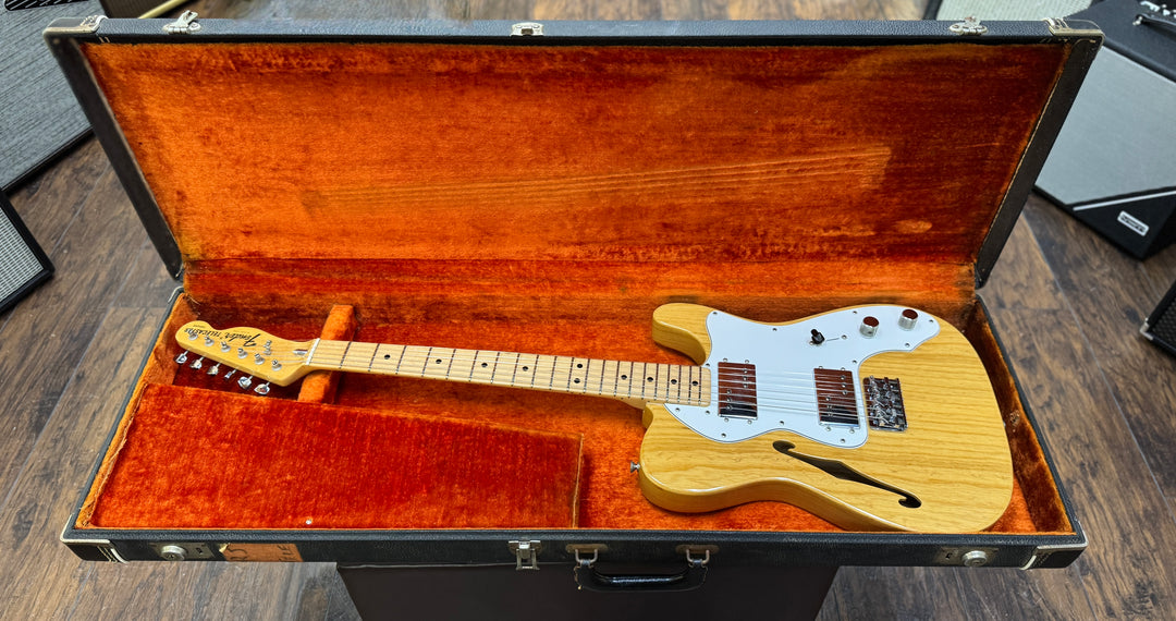 Fender Telecaster Thinline 1973 - Natural - Wide Range Humbuckers - OHSC included