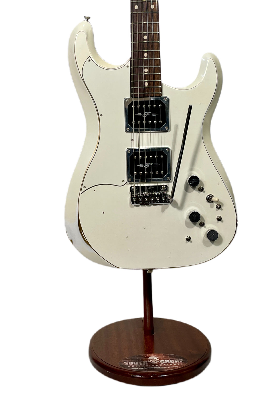 Fiam Guitars Mirari F5 2022 Aged White over Gold, by past Ronin luthier Izzy Lugo (Authorized Fiam Dealer)