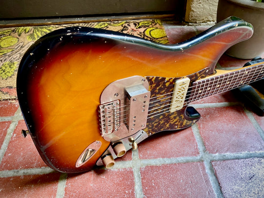 Waterslide S-Style W/ Mojo Lap-Steal and Gold-Foil Pickups, 2020 Sunburst NEW (Authorized Dealer)