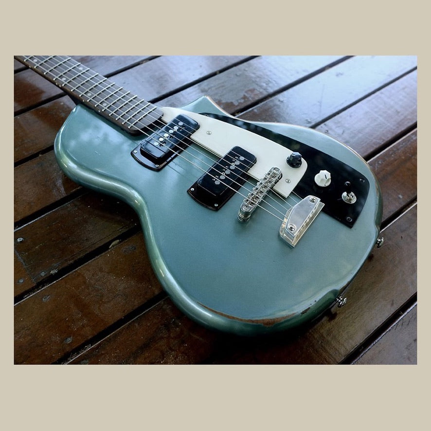 Harvester Guitars Lupine Short Scale - 2020 - Aged Pelham Blue W/ HSC by Harvester