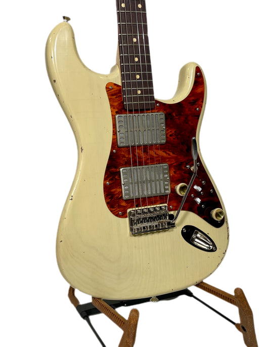 Waterslide Guitars S-Style Dual Foil 2022 Blonde w/ upgraded 1-Piece Body NEW (Authorized Dealer)