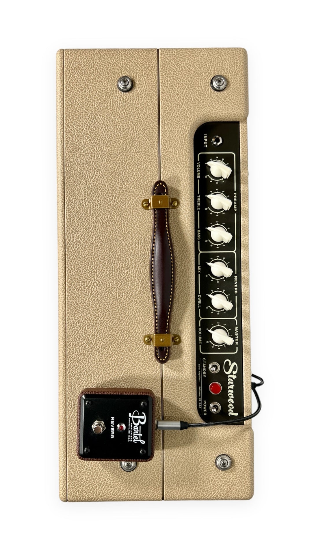 Bartel Amps Starwood (Store demo model / 2022) Cream / Oxblood Grill. New, re-tubed w/ same model TAD Tubes (Authorized Dealer)