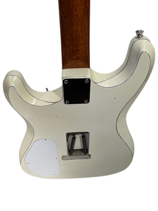Fiam Guitars Mirari F5 2022 Aged White over Gold, by past Ronin luthier Izzy Lugo (Authorized Fiam Dealer)