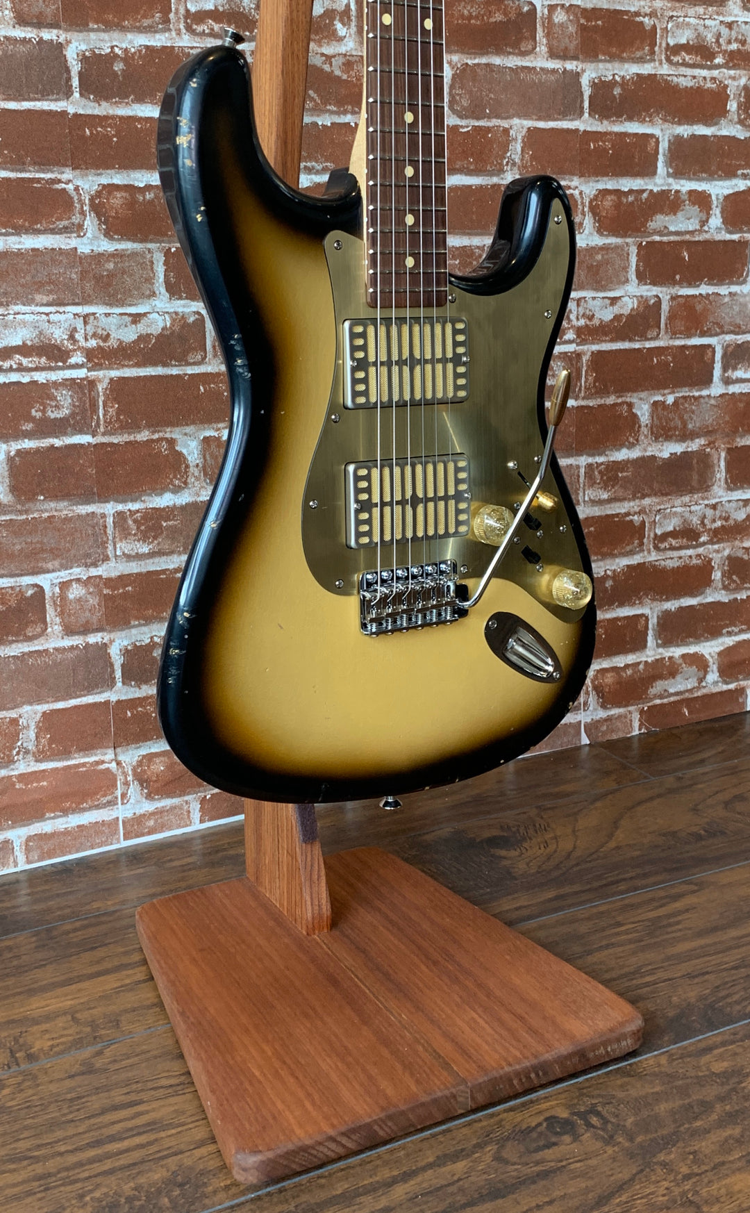 Waterslide S-Style W/ Dual Foils Aged Two-Tone Sunburst Nitro Finish (Authorized Dealer)