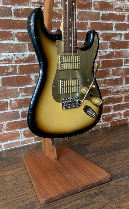 Waterslide S-Style W/ Dual Foils Aged Two-Tone Sunburst Nitro Finish (Authorized Dealer)