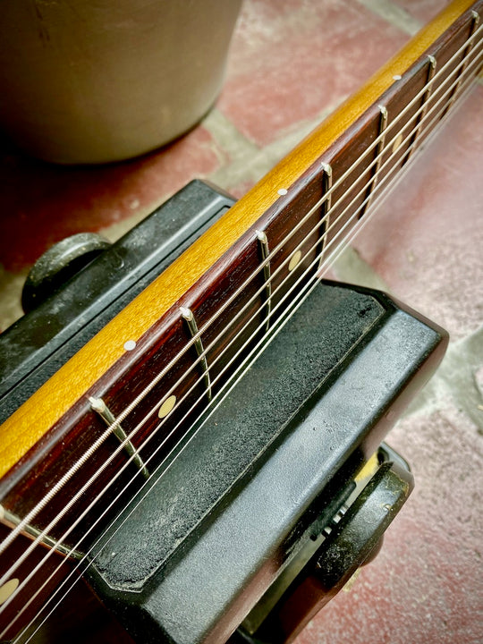 Waterslide S-Style W/ Mojo Lap-Steal and Gold-Foil Pickups, 2020 Sunburst NEW (Authorized Dealer)
