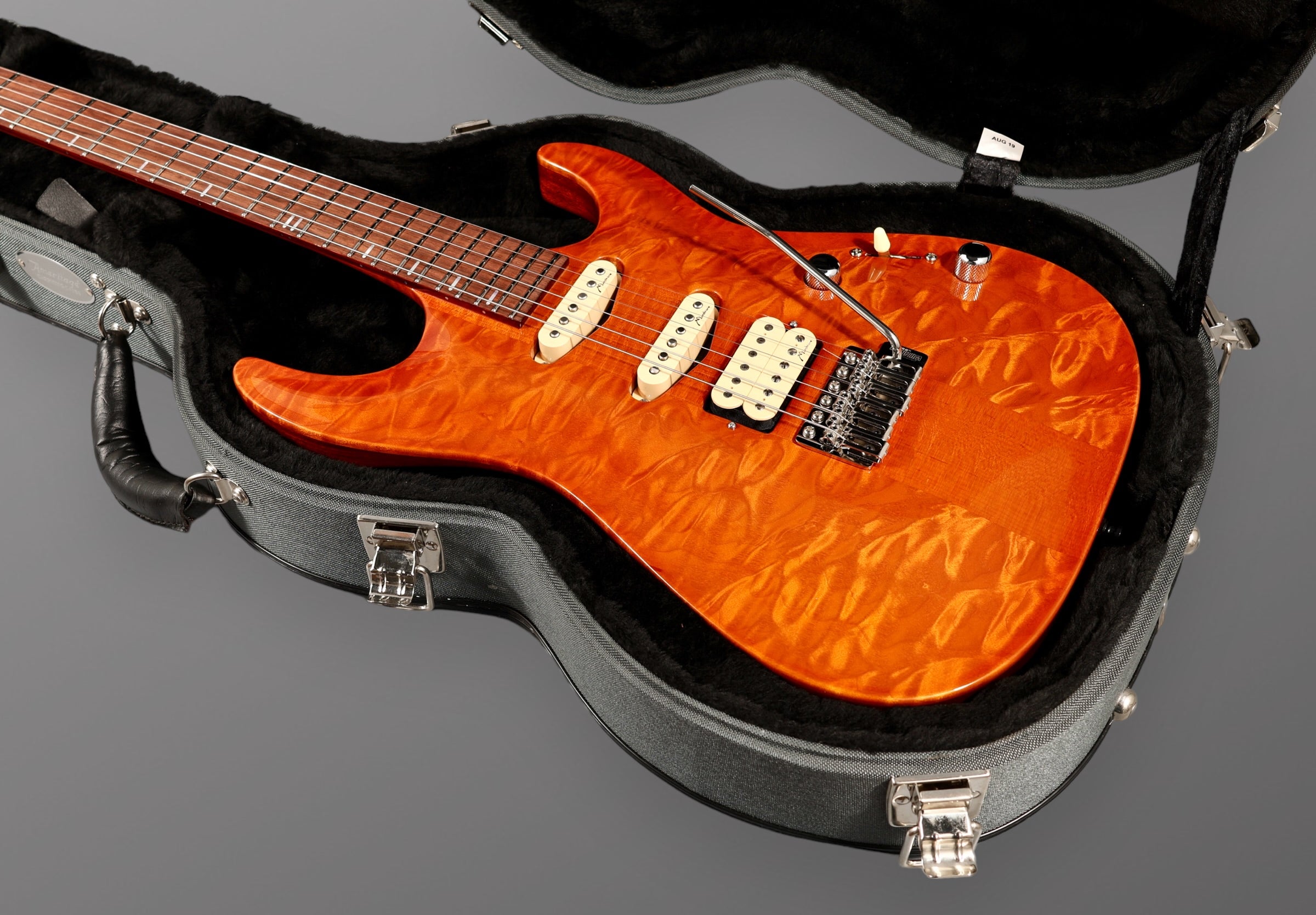 Marchione Carve-Top Neck-Through Solid Body - Natural. NEW