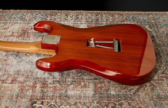 Ronin Morningstar 2019 - Honey Burst w/ highly figured “Flame Maple” neck + Raw Aluminum FB Mini’s