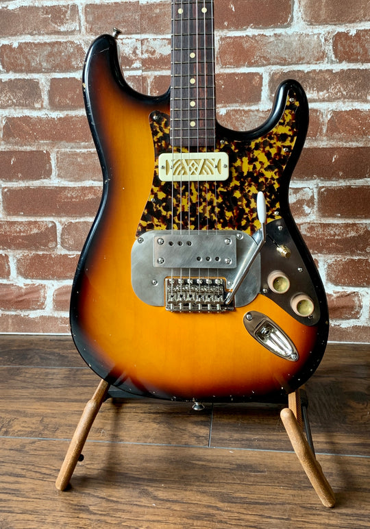 Waterslide S-Style W/ Mojo Lap-Steal and Gold-Foil Pickups, 2020 Sunburst NEW (Authorized Dealer)