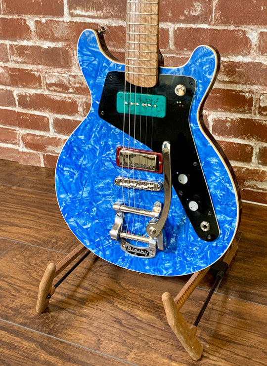 Harvester Double Cut Recycler Blue/Sunburst 2020/New Ser # 139 (Authorized Dealer) DEMO VIDEO ADDED