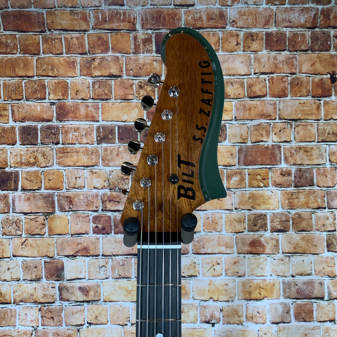 Bilt Zaftig 2019 Olive Drab w/ Lollar Staple P-90's & Black Mastery Hardware