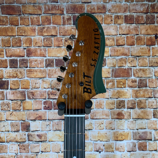 Bilt Zaftig 2019 Olive Drab w/ Lollar Staple P-90's & Black Mastery Hardware