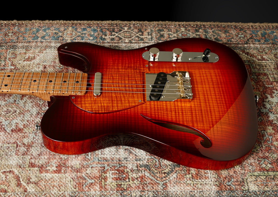 CP Thornton - 20th Anniversary Thinline - Figured Ash / Dark Burst. Ron Ellis Pickups. New Arrival. (Authorized Dealer)
