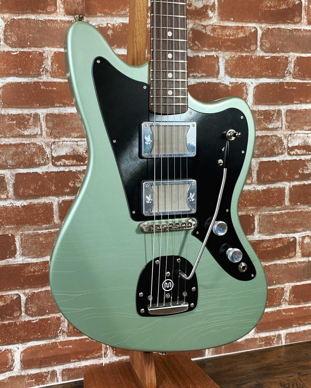 Ronin Coyote 2019 Aged Pinecrest Green Metallic Black Mastery Vibrato and Stormcrow Foil-Buckers