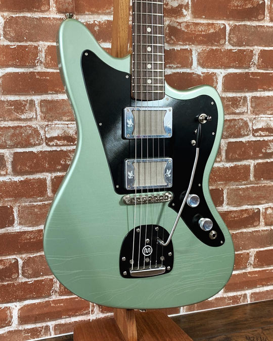 Ronin Coyote 2019 Aged Pinecrest Green Metallic Black Mastery Vibrato and Stormcrow Foil-Buckers