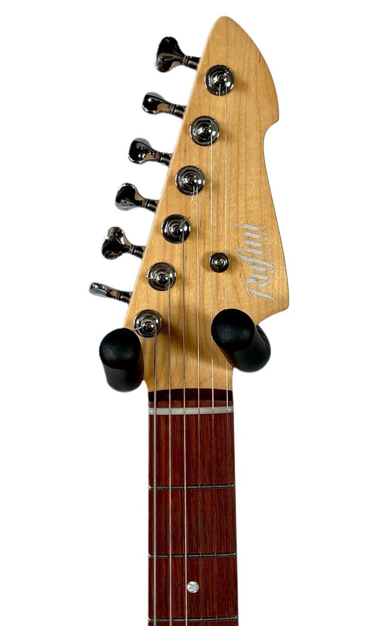 Rufini Guitars T-Modern Korina Body 2022 Ice Blue Satin, NEW (Authorized Dealer)