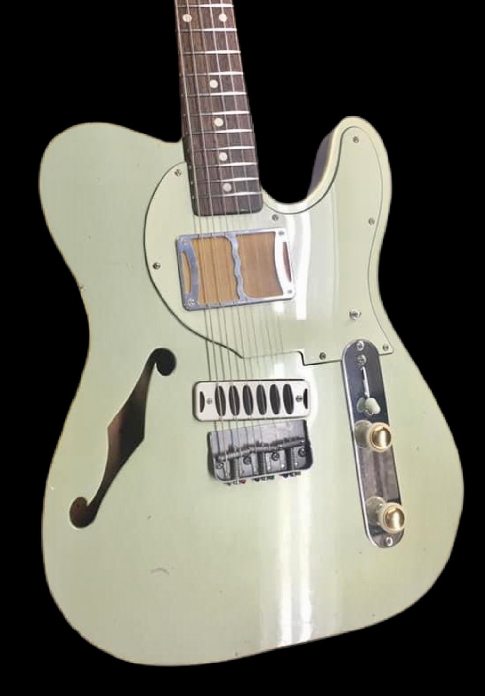 Ronin Betty Thinline "Custom Build" 2020 Pinecrest Green/Natural Redwood 5lbs 9oz  Authorized Dealer