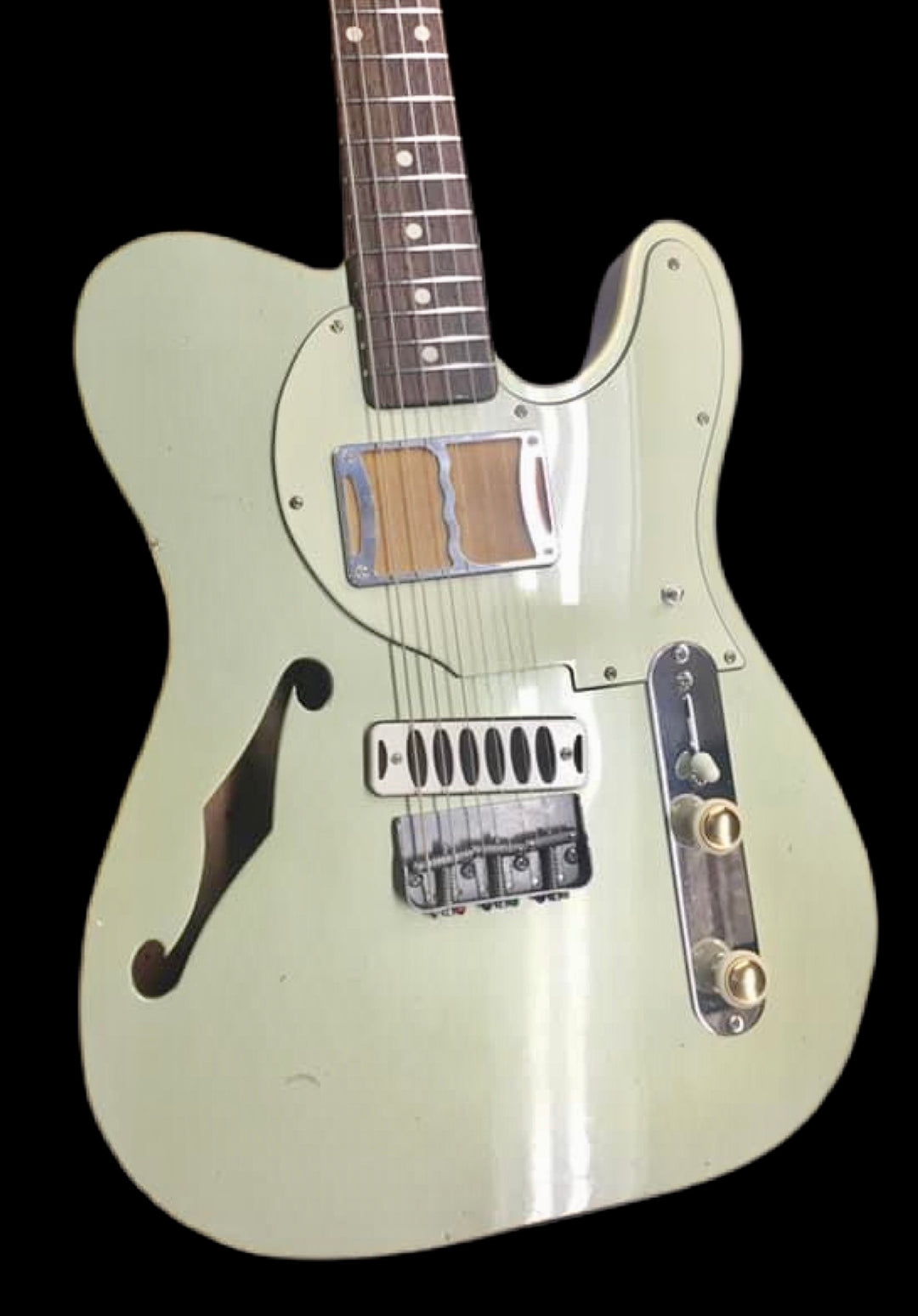 Ronin Betty Thinline "Custom Build" 2020 Pinecrest Green/Natural Redwood 5lbs 9oz  Authorized Dealer
