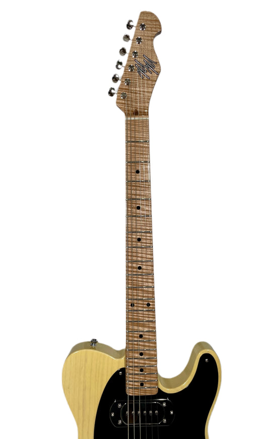 Mario T-Style 2022 Nocaster Blonde 1-Piece Body, AAAA 1/4" Sawn Neck, Bigsby Pup (Authorized Dealer)