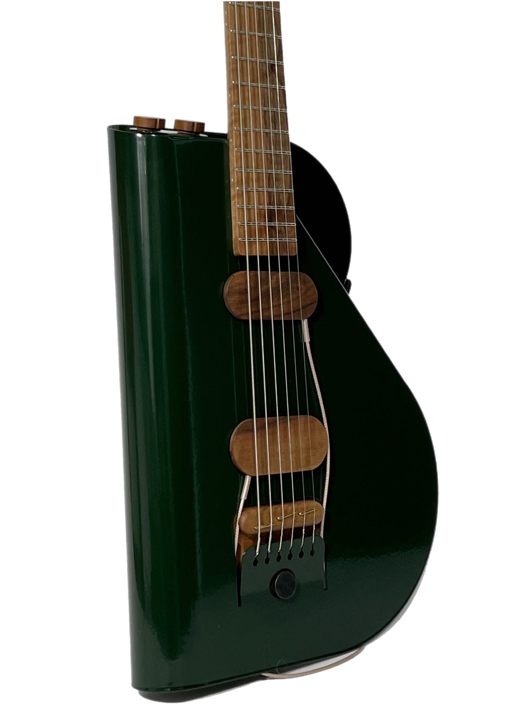Verso Orbit Baritone 2022 Moss Green w/ movable pickups, walnut neck & custom stand NEW (Authorized Dealer)